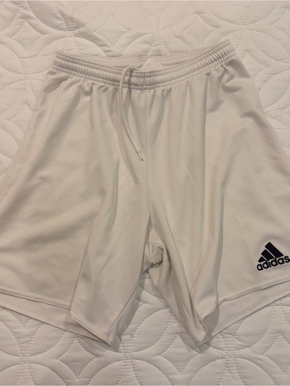 Adidas Men's White Soccer Shorts